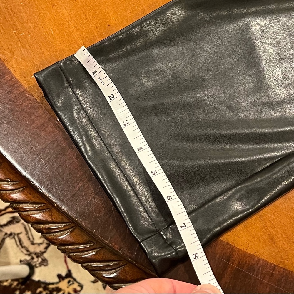 NEW Abercrombie & Fitch The 90s Straight Ultra High Rise Faux Leather Pant 28/6 - Picture 11 of 16